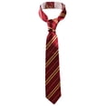 thumbnail image 1 of Corbata informal para hombre perfecl estrecha delgada con rayas amarillas, 1 of 8