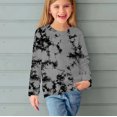 thumbnail image 4 of Zwiiyzr Toddler Baby Girl Long Sleeve Sweatshirt Crew Neck Tops Basic Tie-Dye Sweater Shirts Kid Fall Clothes 3-14 Years Gray, 4 of 7