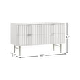 thumbnail image 3 of Meridian Furniture Modernist Contemporary Dresser in White Medium Gloss Finish, 3 of 12