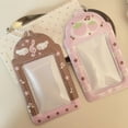 thumbnail image 2 of 3inch Photocard Holder Sweet Pink Notes Wings Card Cover Display Pendant Small Card Holder Grid Strawberry DIY INS Photo Cover, 2 of 9
