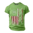 thumbnail image 3 of 250Th Anniversary Usa Graphic Print Short Sleeve T Shirt Casual Usa 250Th Anniversary Mens Graphic Tees Green XXXL, 3 of 4