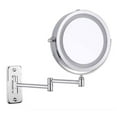 thumbnail image 1 of Wall Mounted Makeup Mirror, 10x Magnifying Double Sided Led Lighted Mirror--, 1 of 5