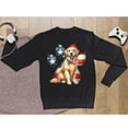 thumbnail image 5 of Patriotic Golden Retriever 4th of July Independence Paws Sweatshirt Unisex Merch Goldens Dog Lover Gifts Idea - 02010, 5 of 6