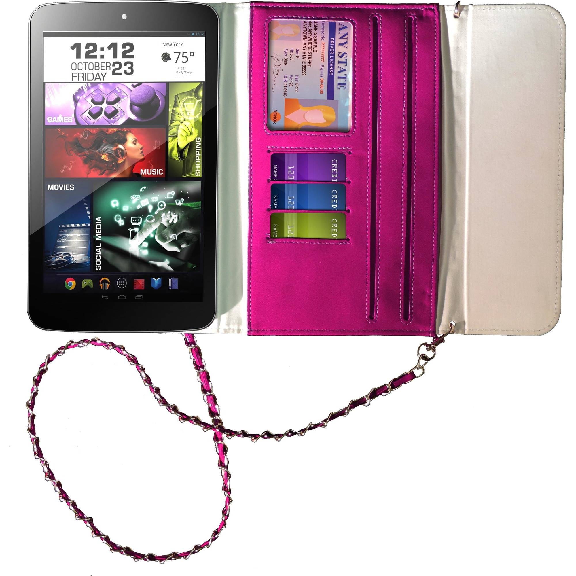 Visual Land Purse Case 8" - Magenta