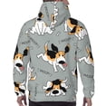 thumbnail image 7 of Sikiie Funny Beagle Active Dog Men's Hoodie, Essentials Hoodie, Sweatshirt, Pullover Hooded Sweatshirt for Men-Small, 7 of 7