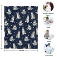 thumbnail image 4 of Siberian Husky Blanket,Comfortable Soft Flannel Throw Blanket,All Season,Warm Lightweight Blankets for Sofa Bed Couch Living Room Chair,30"x40", 4 of 4