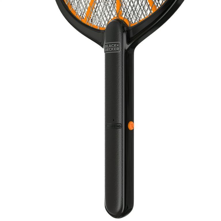 Black + Decker Electric Fly Swatter, Large Handheld Indoor & Outdoor  Mosquito & Bug Zapper with Battery-Powered Mesh Grid & Heavy-Duty Tennis  Racket Design