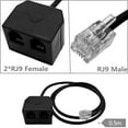 thumbnail image 2 of RJ9 Headsets Splitter Telephone Training Adapter for Seamlessly Integration with Standard Telephone Systems 1pc/2pcs, 2 of 8