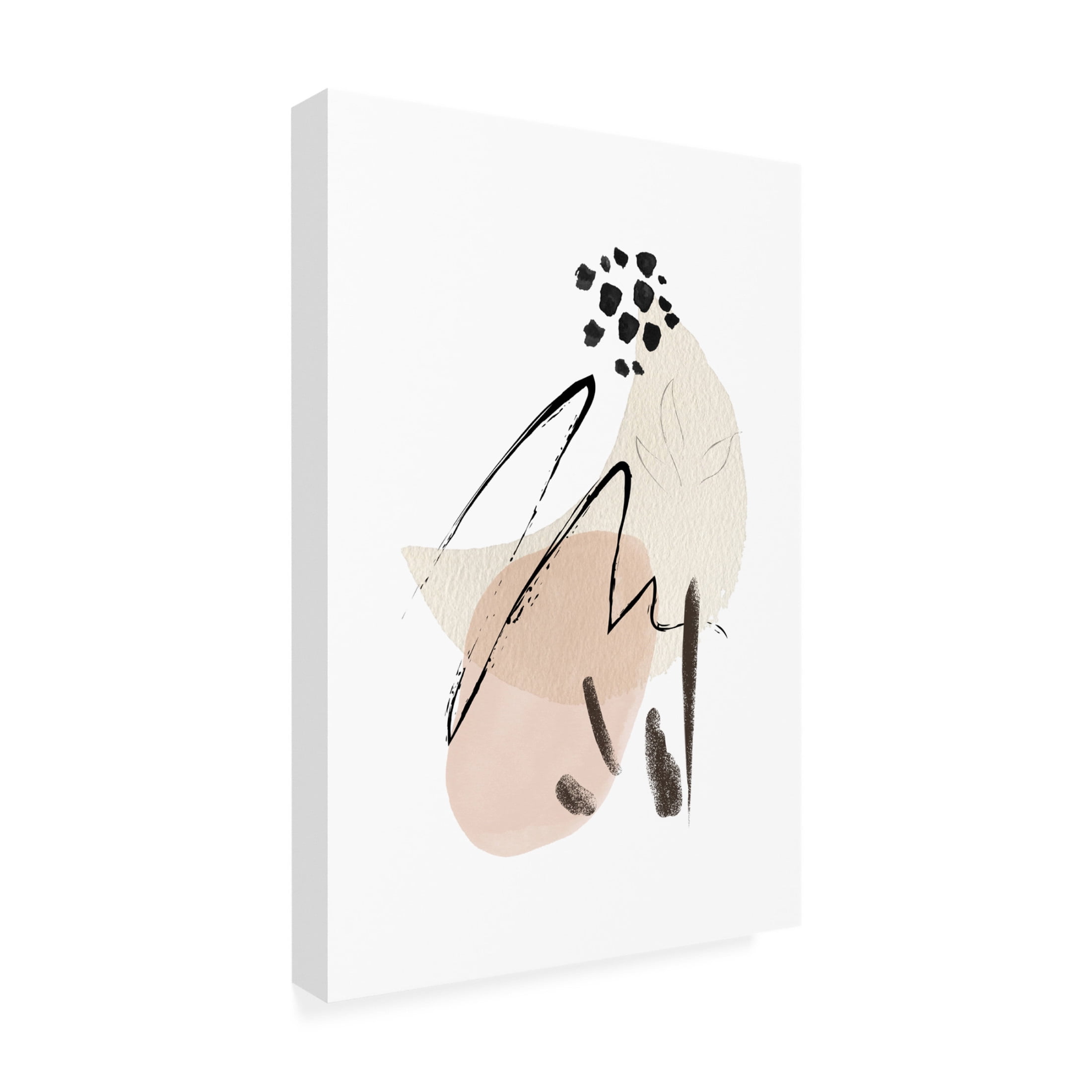 Trademark Fine Art Sally Ann Moss Simple Beige 1 Canvas Wall Art