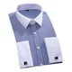 thumbnail image 1 of Camisas De Vestir Con Puños Franceses Para Hombre, Manga Lar, 1 of 2