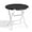 Black, variant on 2.6Ft Round Foldable Table Portable Plastic Table for Banquet Even Indoor Outdoor (White)