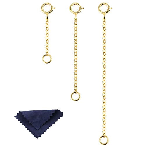 14k Yellow Gold 3 Inch Chain Necklace 