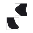 thumbnail image 5 of INSPIRE CHIC Women's Elastic Selvedge Cuffs Stretchy Ankle High Socks Black-2pcs one size, 5 of 7