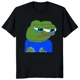 thumbnail image 3 of Camisa con estampado de rana de Pepe the Frog, divertida camiseta unisex, informal y elegante, 3 of 5