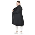 thumbnail image 3 of Abrigo largo con boton Roman Fashion /Tallas Extras, 3017 (Negro) negro 42, 3 of 6