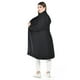 thumbnail image 3 of Abrigo largo con boton Roman Fashion /Tallas Extras, 3017 (Negro) negro 38, 3 of 6