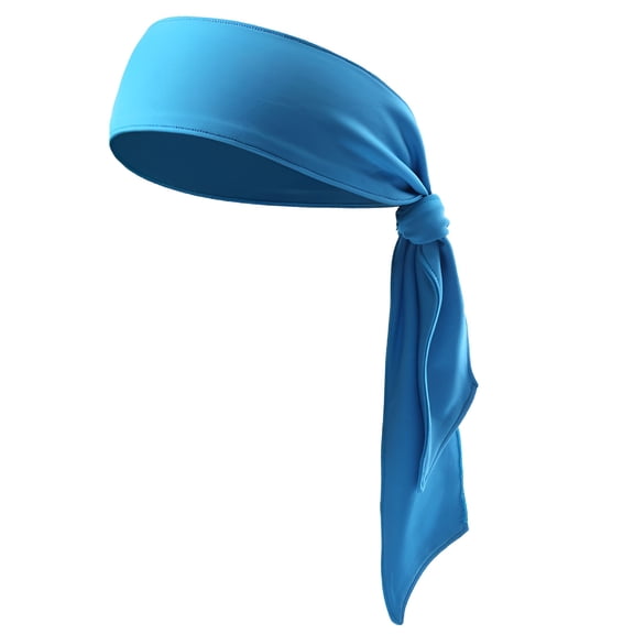 TELOLY Mens Tie Athletic Headbands Athletics Headband Sweat Headbands Tie Headband Fitness Men and Women
