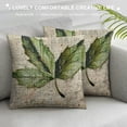 thumbnail image 3 of Qinduosi Throw Pillow Covers Rustic Plant Farmhouse Home Decor Pillowcases Linen with Terminology Throw Waist Pillow Case Decorative Cushion Cover for Couch ’’,Set of White, 3 of 5