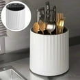 thumbnail image 2 of WMGHA 360° Rotating Kitchen Tool Organizer,Utensil Holder for Counter Organizer with Weighted Base,Cooking Silverware Caddy Flatware 6 Compartment Flatware Spoon Spatula Lazy Susan,Space Saving, 2 of 5