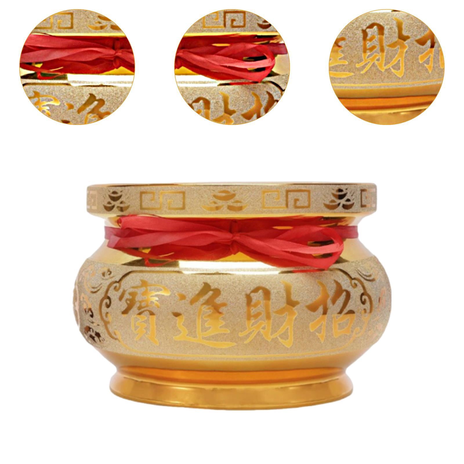 Zxpjkyu Ceramic Incense Burner Incense Holder Offering Bowl Ornament Decorative for Home