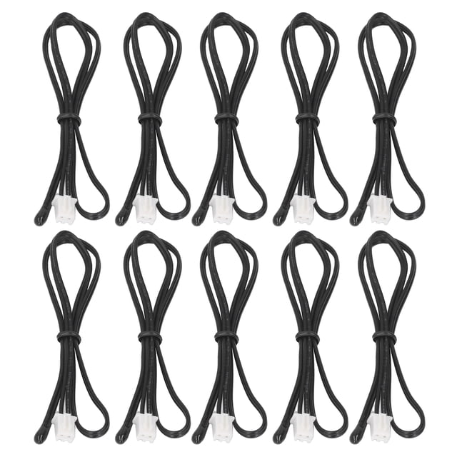 Sensor Probe, Waterproof 10K NTC Thermistor 10K Temperature Sensor Probe Sensitive Reliable PVC Material For Refrigerators For Air Conditioners