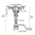 thumbnail image 3 of ARCADORA Loquet de Trappe en Acier Inoxydable 316 de Qualité Marine pour Trappes Sécurisées Résistant à la Corrosion avec Indicateur de Point Rouge, 3 of 4