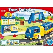Motorized engine train set with sound Battery-Operated, Lego Duplo Compatible (83 Pcs)