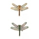 thumbnail image 1 of 2 piezas de hierro para colgar en la pared decoraciones manualidades decoración del hogar esculturas decorativas de pared para y verde BLESIY Arte de la pared de la libélula, 1 of 7