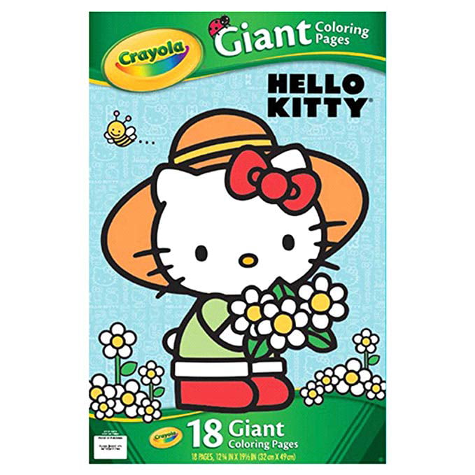 Crayola Giant Coloring Pages Featuring Hello Kitty, 18 Count - Walmart