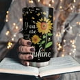 thumbnail image 5 of Sunflower Tumbler with Lid Double Wall Tumbler 20oz Travel Coffee Mug Motivational Quote Flowers Sunflowers Gifts For Women Birthday, 5 of 5