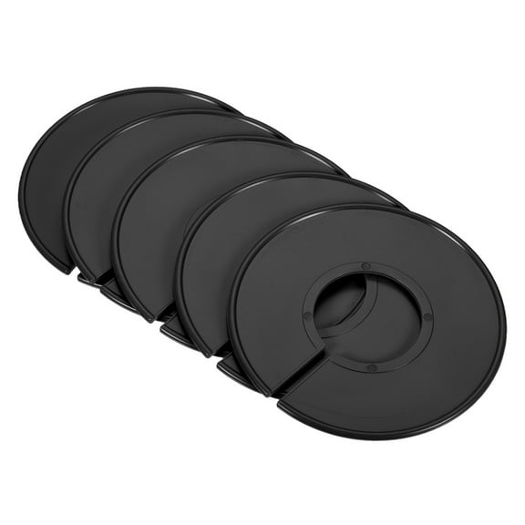 Uxcell Clothes Dividers Blank Clothing Rack Size Sorting Reusable Round Separator Black 20pcs