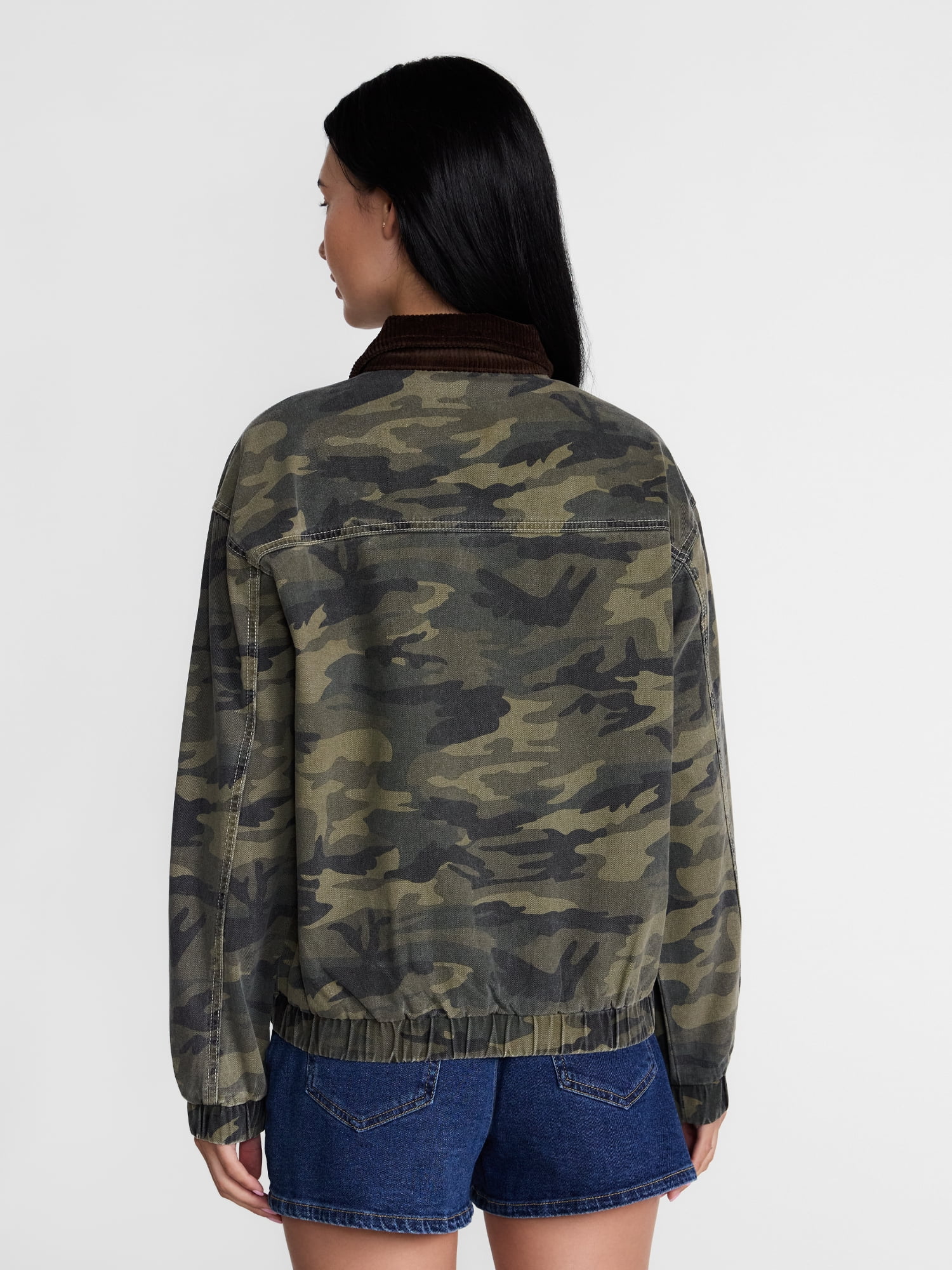 Madden NYC Women's Cotton Twill Bomber Jacket, Sizes XXS-XXL