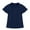 Navy, variant on 5-14 Years Toddler Kids Girls T Shirts Ruffle Short Sleeve V Neck Top Summer Tween Casual Trendy Blouse for Children