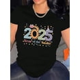thumbnail image 1 of Camiseta deportiva informal y sencilla de manga corta con cuello redondo y estampado de serpiente creativa (inglés 2025), cómoda para mujer, ideal para vacaciones de verano., 1 of 6