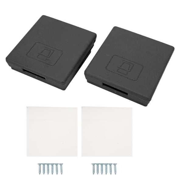 2 uds portavasos plegable impermeable fácil de limpiar soporte de botella de agua de coche en ángulo recto para RV Camper SUV negro Jadeshay A