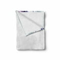 thumbnail image 2 of Abstract Soft Flannel Fleece Throw Blanket, Cool Wave Like Ombre Design Vibrant Color Dots Artwork, Cozy Plush for Indoor and Outdoor Use, 50" x 70", Purple Blue and White, by Ambesonne, 2 of 6