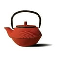 thumbnail image 1 of Red Cast Iron Tokyo Teapot 11 Oz, 1 of 1