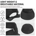 thumbnail image 3 of Women's Upf 50+ Uv Sun Protection Convertible Beach Hat For Beach, Fishing, Hiking, Camping, Travel, 3 of 3