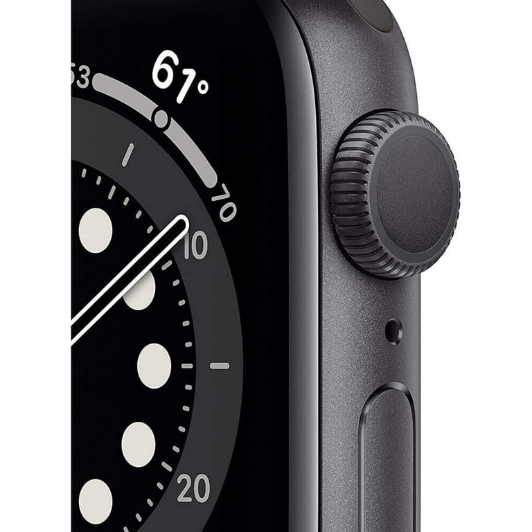 Apple Watch Series 6 GPS 44mm, Space Gray Aluminum, Black Sport