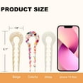 thumbnail image 2 of 3 PCS French Hair Forks, Shaped Hair pin Hair Forks Acetate Long 5.3Inch, 2 Prong Bun Pins, Chignon Pins Hair Stick for Women Thin Thick Hair, 2 of 5