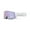 White/Lavender; Mirror Lavender, variant on 100% Snowcraft Hiper Goggle - Black/Green; Mirror Green