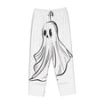 thumbnail image 4 of Daiia Cute Ghost Simple Drawing Women's Sleep Pant with Pockets and Drawstring,Pajama Pants-Medium, 4 of 9