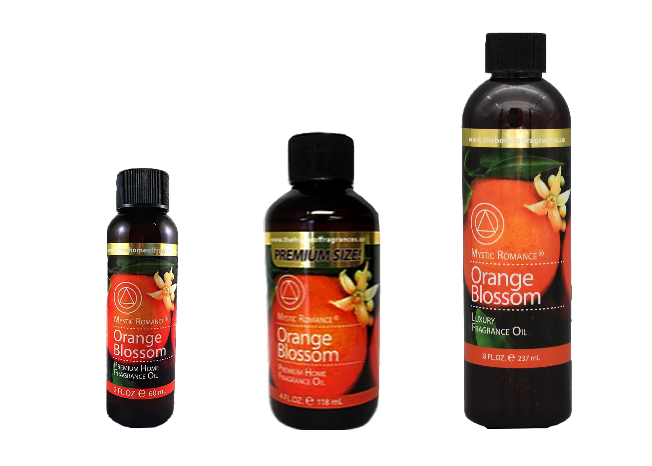 Mystic Romance Premium Home Fragrance Oil Scent ORANGE BLOSSOM SET 8FL