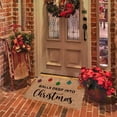 thumbnail image 2 of asddcavvf 1PCS Christmas Decoration Doormat Farmhouse Happy Doormat Christmas Doormat Indoor 1PC Floor Mat Entrance Rug Holiday Mat Christmas Tan Throw Blankets Fuzzy Soft Blankets Small Rug for Class, 2 of 8