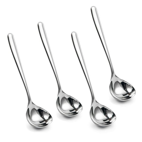 Small Ladle Sauce Ladle SUS304 Stainless Steel Small Serving Ladle 8-Inch, Set of 4 Dishwasher safe and easy to clean