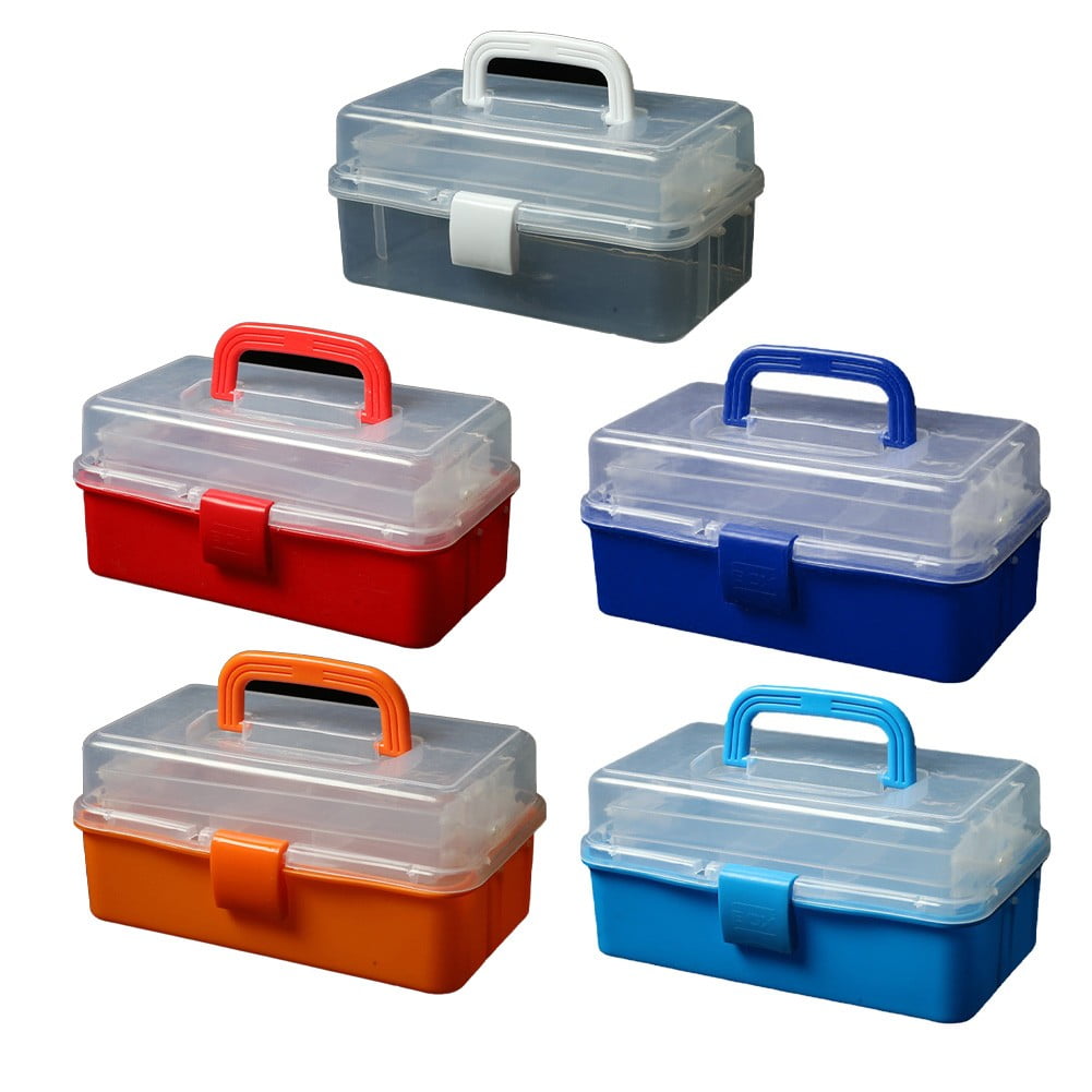 3 Layers Fishing Tackle Box Organizer Storage Box Cantilever Box Multifunctional E Fangkenuo