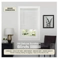 thumbnail image 2 of Cordless Room Darkening Mini Blind - 30 Inch Width, 64 Inch Length, 1" Slat Size - Pearl White - Cordless GII Deluxe Sundown Horizontal Windows Blinds for Interior by Achim Home Decor, 2 of 6