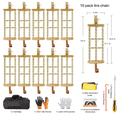 thumbnail image 2 of Emergency Snow Chains, Tire Chains with Thickened Manganese Steel for Car Truck SUV in Ice, Sand and Mud(8 Packs, Tire Width 235-285mm), 2 of 6