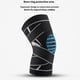 thumbnail image 3 of AB030A Anti-Slip Knee Brace Support Breathable Knee Compression Sleeve Wrap - XL, 3 of 5