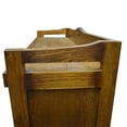 thumbnail image 4 of Pemberly Row Modern Arts and Crafts Wood Curio Cabinet in Walnut, 4 of 5